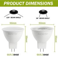 8PCS Bombillas De Luz Spot MR16 GU5.3 LED 110V 220V 12V Interchangeables Con Lámpara Halógena De 40W Para Iluminación Doméstica - details 2