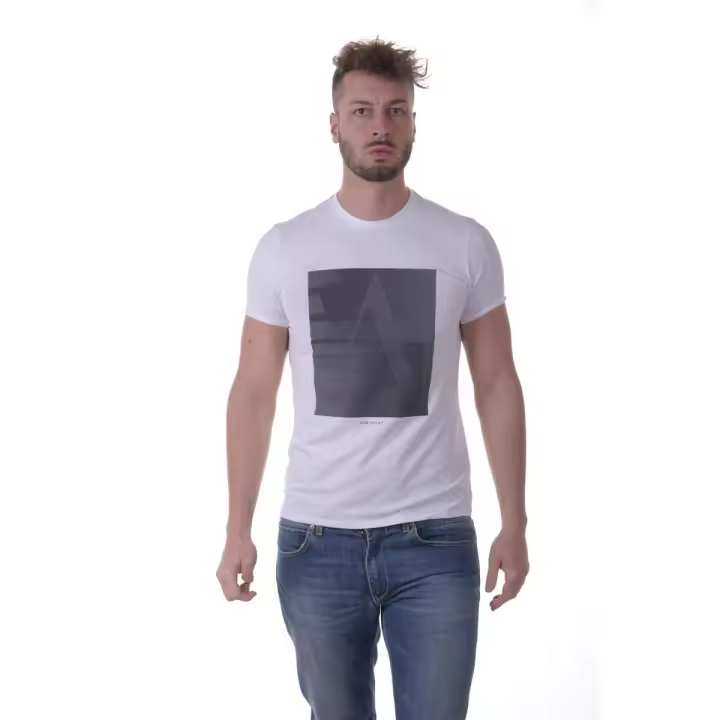 Armani Jeans AJ Camiseta Algodón Hombre Blanco 3Y6T176J1FZ 1100 - 1