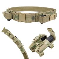 Cinturón Táctico Para Hombres Con Bolsillos Para Revólveres Y Utensilios De Caza Sistema De Equipo De Caza Soporte De Cintura Para Combate Y Servicio - details 0
