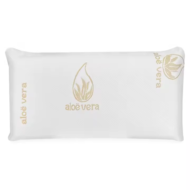 HOME TEXLOVA - Almohada viscoelástica Aloe Vera con Copos 100% viscoelásticos. Tejido Strech Aloe Vera. Termoregulable. Firmeza Media - Alta. Fabricado en España - COPO DE VISCO - 1