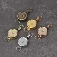 1pc Porta Tarjeta De Identificación Retráctil Cromo Metal Porta Pasaporte De Puerta Cadena De Trabajo Llavero Accesorios Para Tarjetas De Identificación - details 4