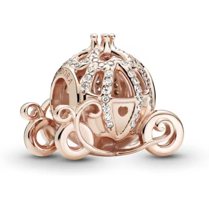 PANDORA Disney Dije chapado en oro rosa de 14 quilates，Incluye Caja Original - 1