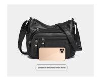 Bolso De Hombro Para Mujer De Cuero Suave Con Múltiples Bolsillos De Cierre De Cremallera Estilo Casual Para Trabajo Y Citas - details 7