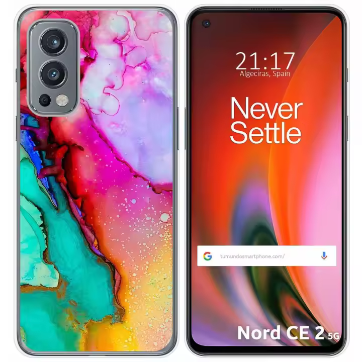 Funda Silicona para OnePlus Nord 2 5G diseño Mármol 15 Dibujos - 1