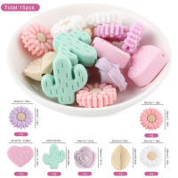 Nuevos Bolas De Silicona Con Diseño De Cactus Y Hojas Para Creación De Joyería Manual DIY Kit De Accesorios Para Collares Pulseras Y Llaveros - details 10