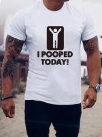 Camiseta Gráfica De Verano Para Hombres Tallas Grandes Con Impresión De Letras "He Hecho La Paja Hoy" Camisetas Cómodas Para Deportes Y Uso Casual Con Manga Corta - details 7