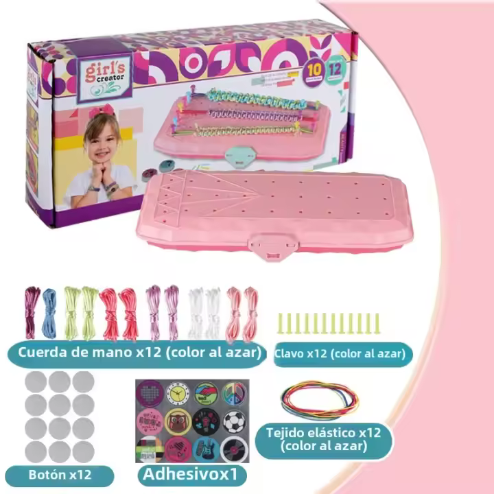Kit De Manualidades Para Hacer Pulseras De Amistad DIY Juguete Hecho a Mano Para Niñas Mayores De 6 Años Regalo De Cumpleaños Y Navidad - 1