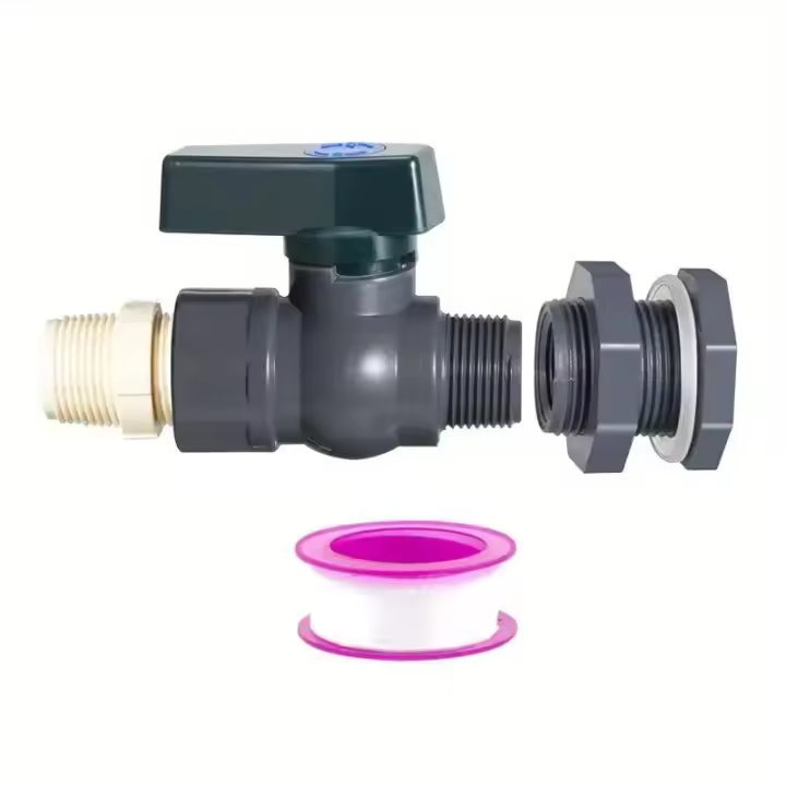 Kit De Conector De Barril De Agua PVC Para Jardín Con Adaptador De Drenaje Y Conexión Interior Herramientas De Jardinería - 1