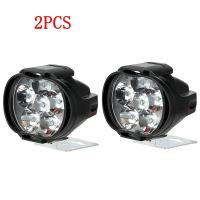Faros De Motocicleta 6 LED Alta Luminosidad Impermeables Para Scooter Lámpara Auxiliar De Trabajo Con Interruptor Bombilla De Niebla - details 12