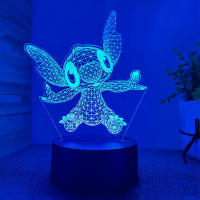 Lámpara De Noche Ilusión 3D Con Control Remoto Y Toque Inteligente Decoración De Habitación En Forma De Animal Regalo Para Cumpleaños San Valentín Y Navidad - details 2
