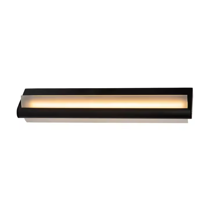Lucide WANDA - Lámpara de pared Baño - LED - 1x15W 3000K - IP44 - Negro - 1
