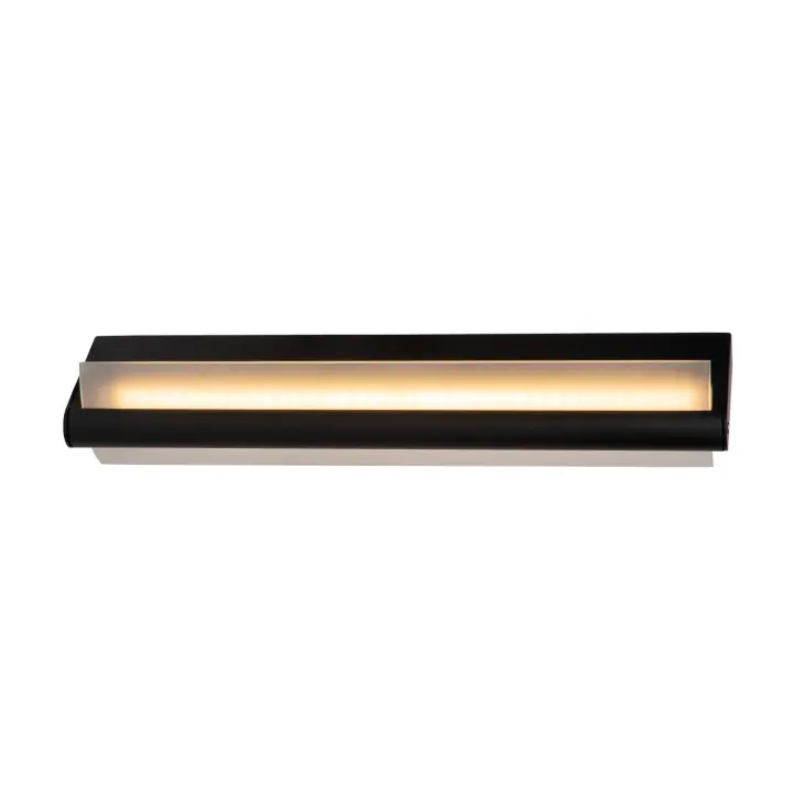 Lucide WANDA - Lámpara de pared Baño - LED - 1x15W 3000K - IP44 - Negro - 1