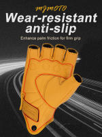 Guantes De Motocicleta Retro De Cuero MJMOTO Con Protección De Cierre Rígido Y Toque De Pantalla Medio Dedo Transpirables Para Hombre Y Mujer - details 3