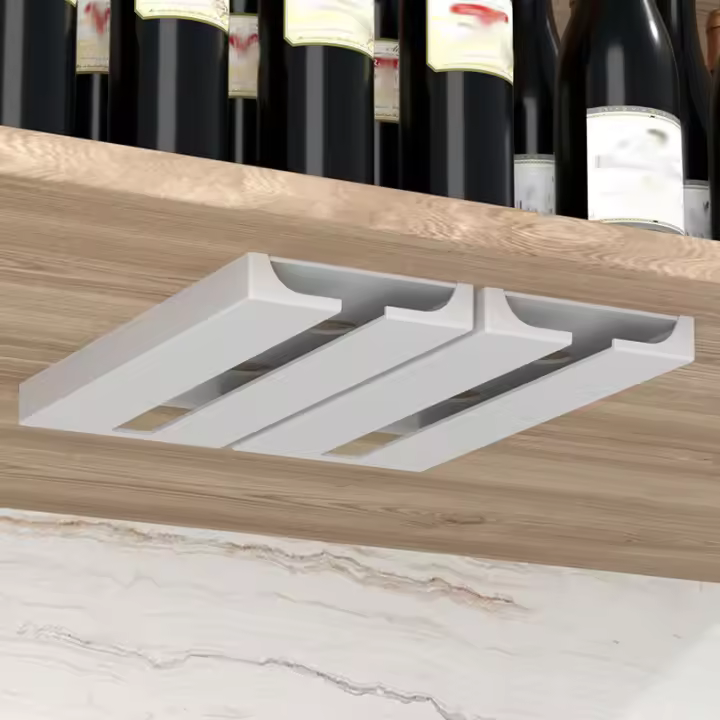 Soporte De Vaso Para Vino De Plástico Colgante Ecológico Para Cocina Y Barra Soporte Invertido Para Vasos Altos - 1