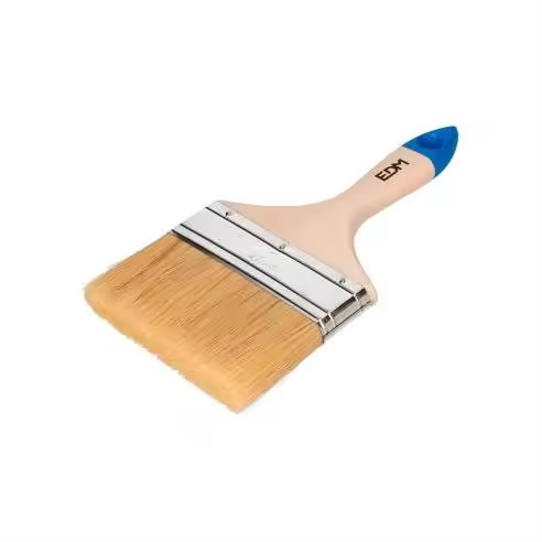 EDM Paletina Triple Universal 130mm Cerdas Naturales para Todo Tipo de Pinturas - 24133 Paletína Herramientas y Recambios para Pinturas Pinceles Pintura - 1