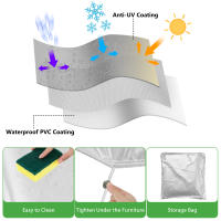 Cubierta Protectora Para Muebles De Jardín Y Terraza 210D Impermeable Cubierta De Polvo Para Sofá Silla Rain Y Snow Estilo Sólido - details 10