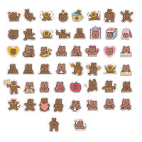 50PCS Pegatinas Lindas De Oso Pequeño Tierra Impermeables Para Teléfonos Móviles Portátiles Y Estuches De Bebida - details 2