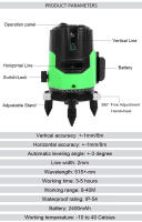 Nivel Láser Super Green 2/3/5 Líneas Auto Nivelado 360 Grados Horizontal Y Vertical Herramientas De Construcción Multifuncionales - details 2