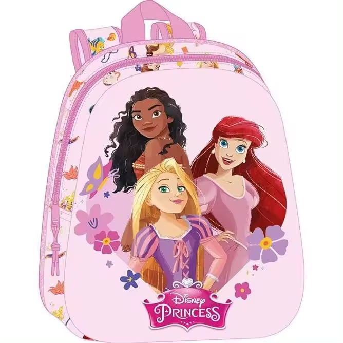 Mochila Safta Princesas Disney 3D 27X10X33 Cm - 1