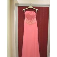 Sin marca Vestido de fiesta rosa, con adorno de pedrería, en la zona del corpiño, con escote en forma de corazón - details 2