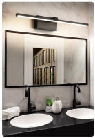 Lámpara De Espejo LED Para Baño Impermeable Luz De Maquillaje En Blanco Y Negro Soporte De Aluminio Longo Iluminación Interior Para Inodoro - details 7