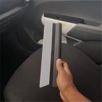 Cepillo De Limpieza Para Ventanas De Coche Con Cuchilla Flexible De Silicona Suave Herramienta De Limpieza Mano Squeegee Para Eliminar Película Y Rastros - details 5