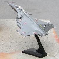 Modelo De Avión Militar Rafale Fighter De Aleación Regreso Acústico Y Óptico Adorno Juguete Para Coleccionistas Y Adultos - details 1