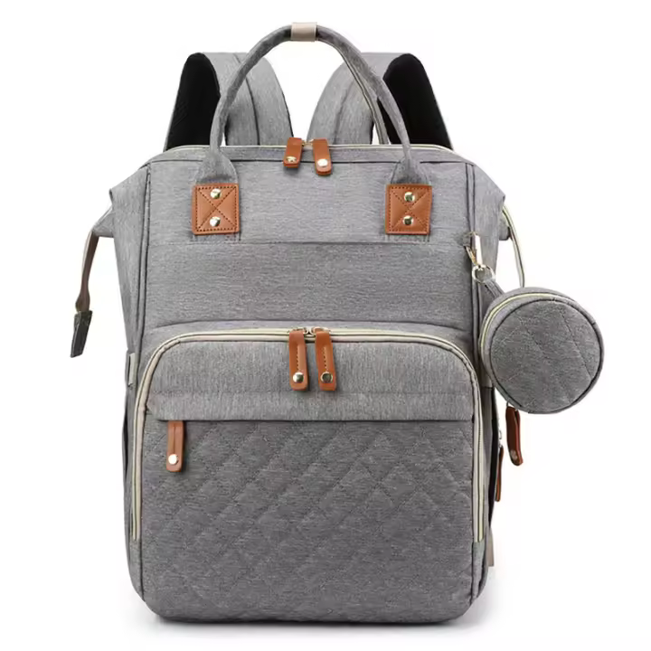 Mochila pañalera bolso grande con cambiador y porta chupete, bolso maternidad madre o padre - 1