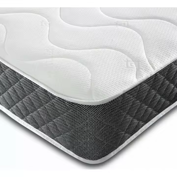 Wilson Beds - 4ft6 Double Mattress Approx 6.5 Inch Deep Hybrid Budget Spring Mattress With A Memory Foam Layer (Double) - 1