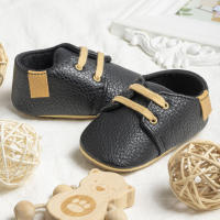 Zapatos De Cuero PU Retro Para Bebés Niños Y Niñas Estilo Británico Multicolor Antideslizantes Para Primera Caminata Suela De Goma Casual Para Niños Y Niñas - details 26