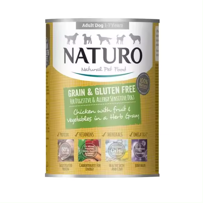 NATURO DOG LATA POLLO&VEGETALES 390G (12) - 1