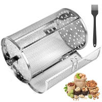 Cesta Giratoria De Acero Inoxidable Para Barbacoa Y Café Herramienta De Cocina Resistentes Al Calor Fácil De Limpiar Para Familia - details 5