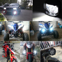 Faros LED Para Motocicleta 1pc DC 9-85V Lámpara De Luz Alta Brillo Para Moto Velocidad Frontal Spotlights Externos - details 1