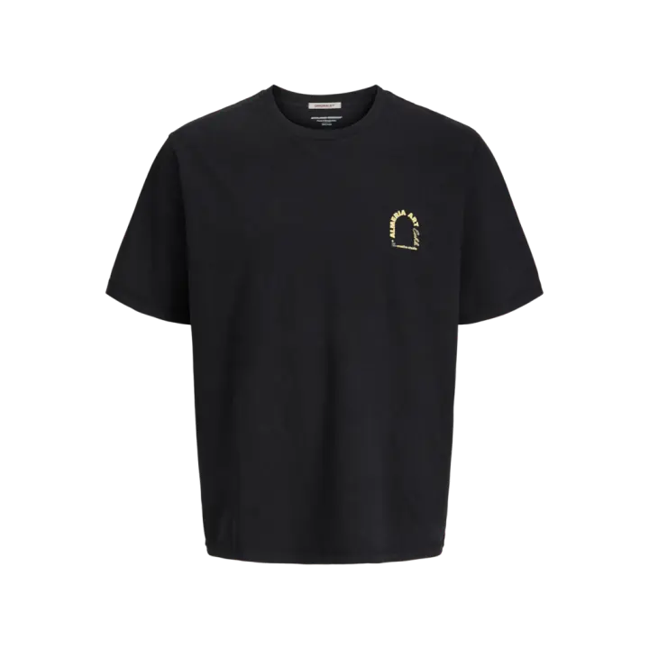 Jack & Jones Almeria World Tee Camiseta Color Negro - Básico, Suave Y Elástica - 1