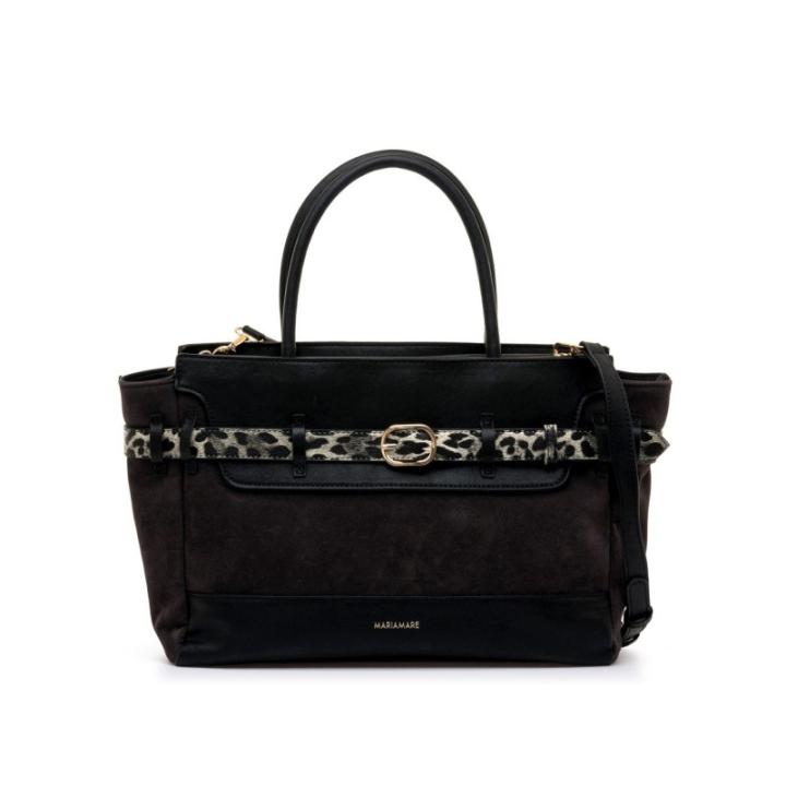 Mariamare bozen c60728 39806 26i bag handles marengo gray/black/gray