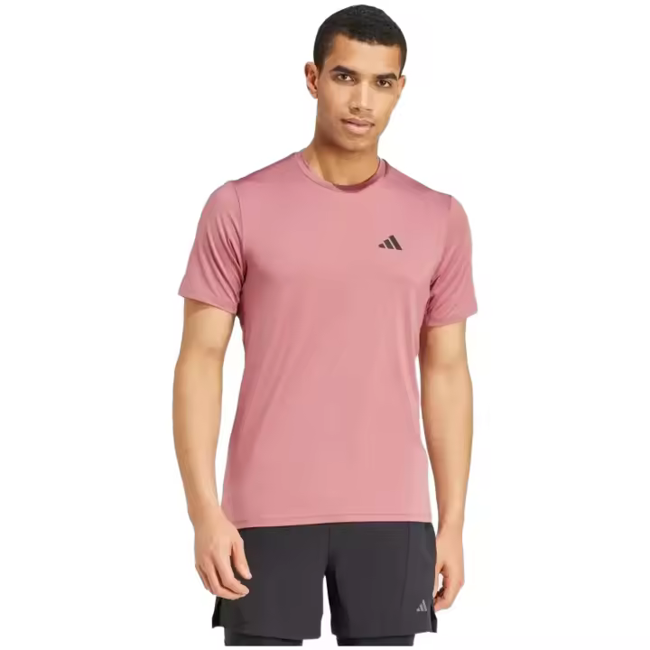 Camiseta de Manga Corta Adidas Essentials Stretch para hombre en color rosa - 1
