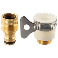 Adaptador De Grifo Universal Para Tubo De Jardín 15-23mm Conector De Agua Herramientas De Riego Material Aleación De Aluminio Pintura De Cobre - details 14