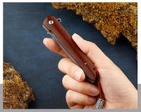 Cuchillo Plegable Damasco Mini Para Exteriores Cuchillo De Bolsillo Portátil Acero Inoxidable M390 Cuchillo De Campo Para Frutas - details 10