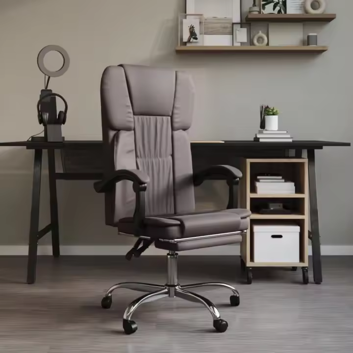 Silla reclinable de Oficina Gris - 1