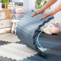 Alfombra De Gimnasio Deportiva Antideslizante EVA 30x30cm Espesor Aumentado Para Yoga Y Ejercicio En Casa Tapete De Suelo Grano De Hoja Protección - details 10