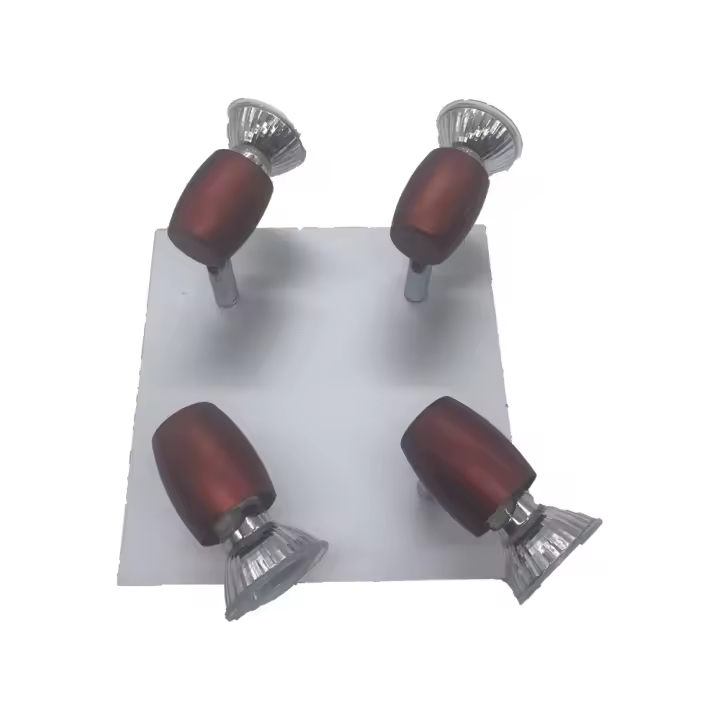 LED7- Plafón de Techo de Acero 66-GU1079-4R Aplique, Alta Eficiencia, Iluminación, Luz Interior, Luz Exterior, Luz Fría, Decoración, Ofertas de iluminación Herramientas, Tecnología de Iluminación, Lampara de techo, Electricidad, foco - 1