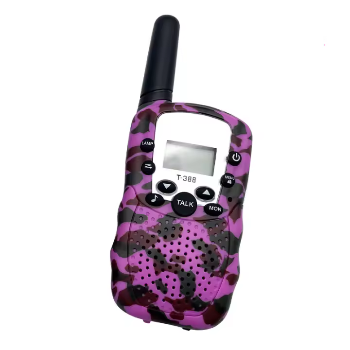 2024, Walkie Talkie para niños, paquete de 3, 3 millas de largo alcance, con linterna LCD retroiluminada para niños de 3 a 12 años, juguetes de Radio de 2 vías para niños y niñas W - 1