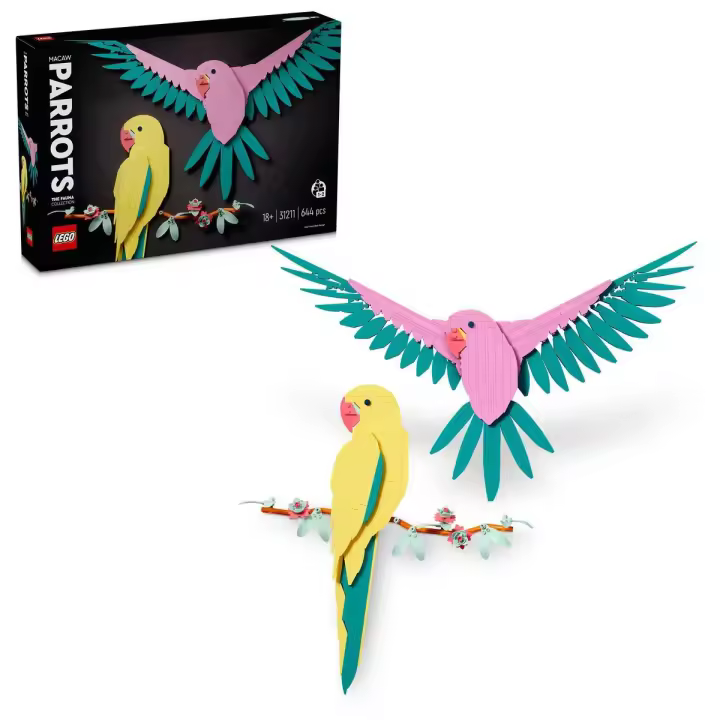 LEGO 31211 Art Colección Fauna: Guacamayos Pieza mural decorativa inspirada en la naturaleza - 1