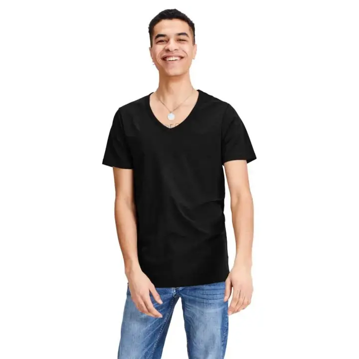 Jack & Jones Camiseta De Manga Corta Con Cuello Pico Basic - 1