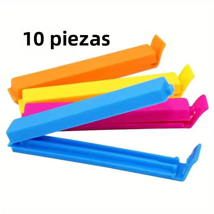 10/20Pcs Clip De Alimentos Portátil Para Cocina Almacenamiento De Snacks Sellador De Bolsa Herramienta De Plástico Accesorios De Cocina - 1