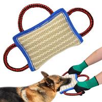 Juguete Interactivo Para Morder De Lino Para Perros Medianos Y Grandes Almohadilla De Masticar Dura Para Ejercicios De Agarre - details 2
