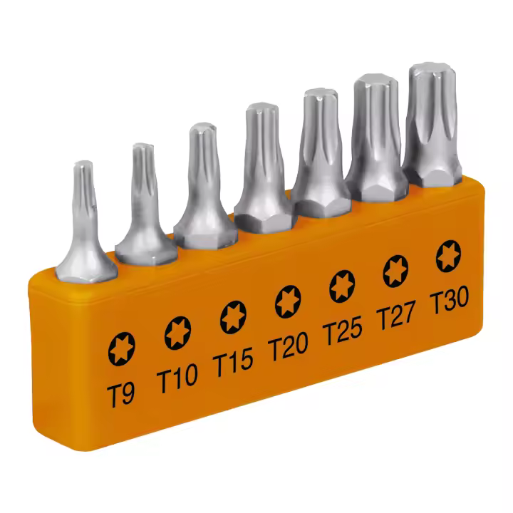 Puntas Torx Truper - Juego de 7 Puntas - Acero S2 - 25mm - 1