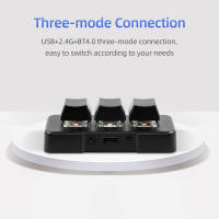 Teclado Pequeño MK321-Pro Con 3 Teclas Mechañicas Azules USB+2.4G+BT Para Oficina Juego Multimedia Personalizado - details 11