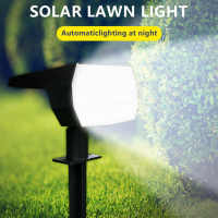 Luces Solares LED Exterior Jardin [2 Paquete/72LED] Focos LED Solares, Impermeable IP65 Luz Solar Exterior Potente Foco Lampara Solar Jardin Exteriores Suelo (Blanco Frio) - details 2