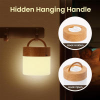 Lámpara De Noche Recargable Con Control Remoto Y Toque LED Mini Lámpara Portátil Para La Mesa De La Habitación Luz Dimmer Para Dormitorios - details 4